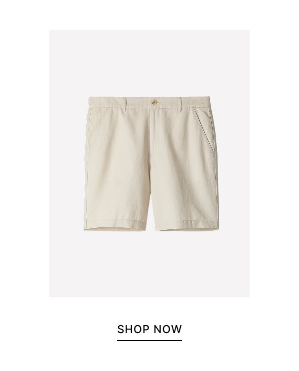 Linen-Blend Shorts