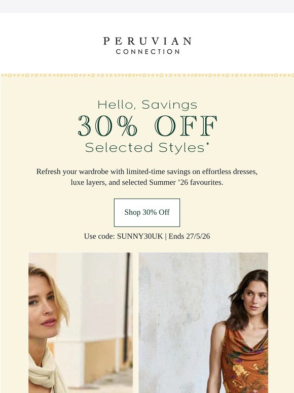 Still time to save 30% ☀️