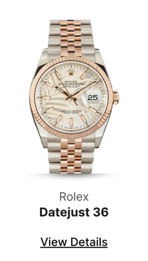 Pre-Owned Rolex Datejust 36 Ref 126231 Palm Motif Dial