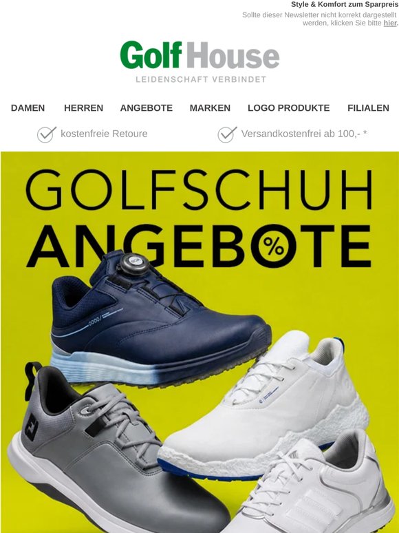 Top-Deals - Golfschuhe & Fashion jetzt stark reduziert