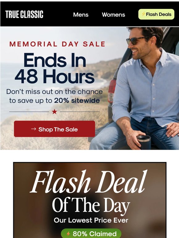 20% Off Sitewide Ends Tomorrow