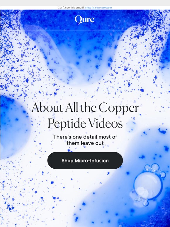About all the copper peptide videos…
