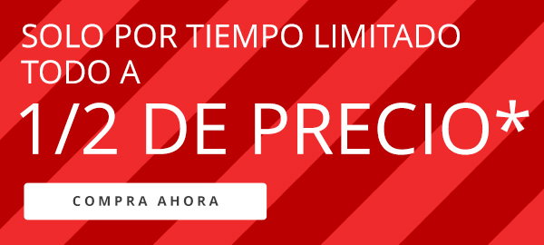 Todo 1/2 de precio