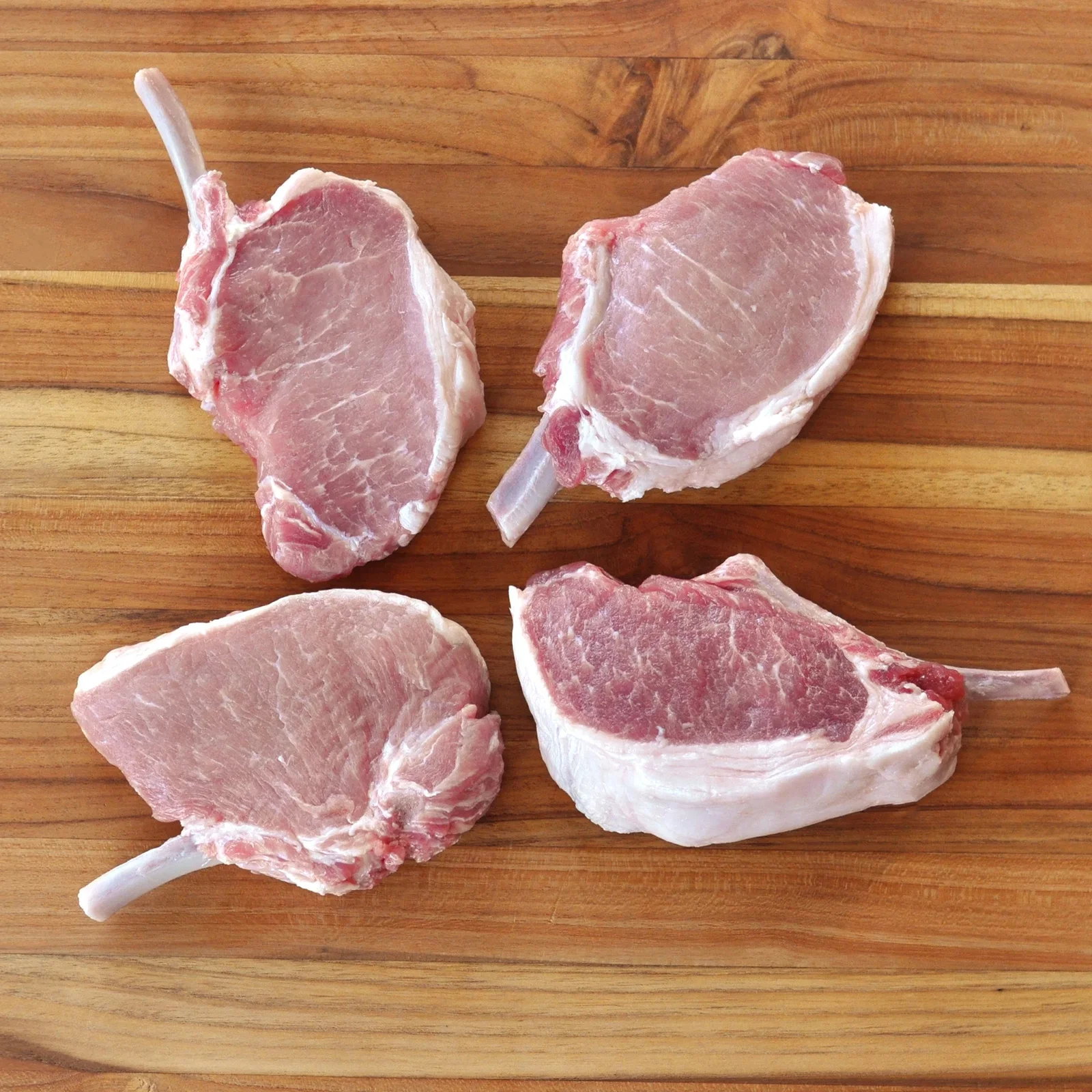 Image of Berkshire (Kurobuta) Bone-In Frenched Loin Chops, 4 Pack