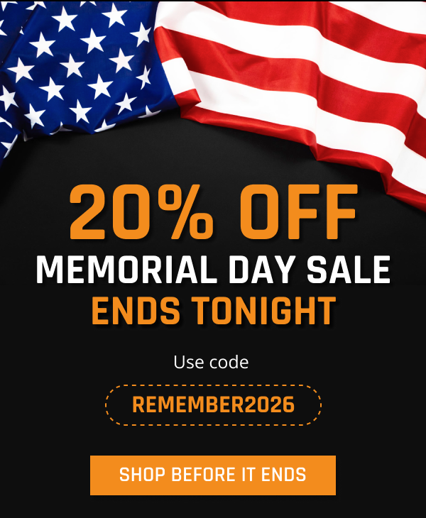 20% OFF MEMORIAL DAY SALE