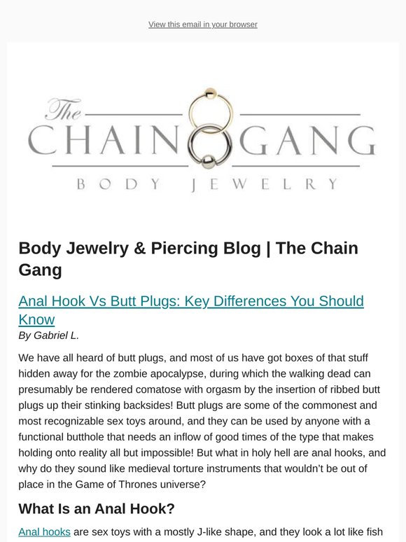 TheChainGang - Posts from Body Jewelry & Piercing Blog | The Chain Gang for 05/24/2026