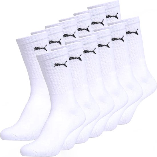 Image of Puma Sportsokken wit 12-pack