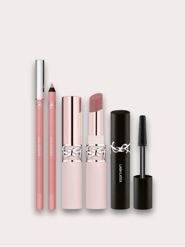 Yves Saint Laurent  Lovenude Lip Routine Duo: Lip Sculpting Liner & Blurring Lip Blusher In Nude Lavallière