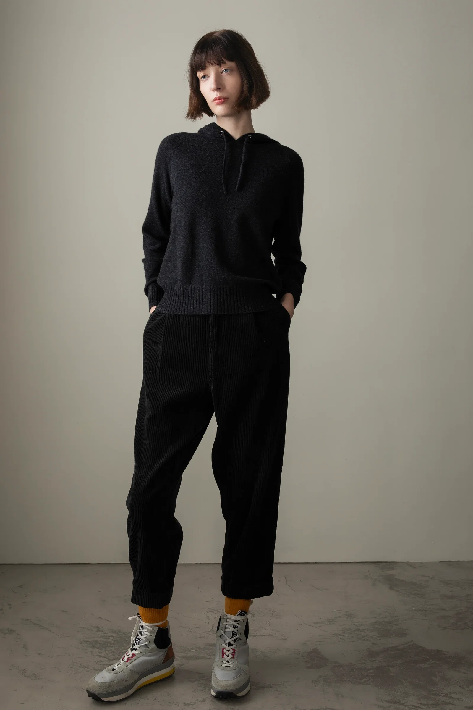 Image of Unisex Cashmere Hoodie - Charcoal