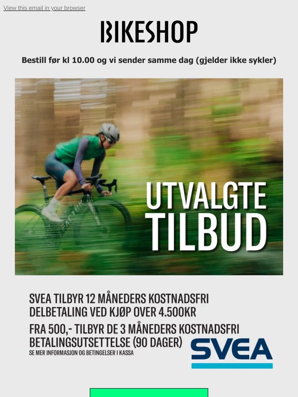 Sjekk ut de nyeste tilbudene 🚲