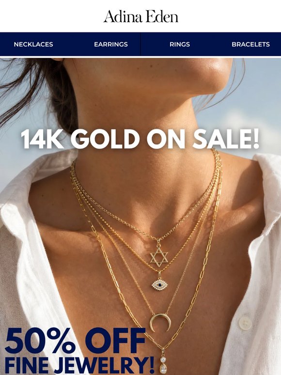 SAVE 50% OFF FINE JEWELRY ✨