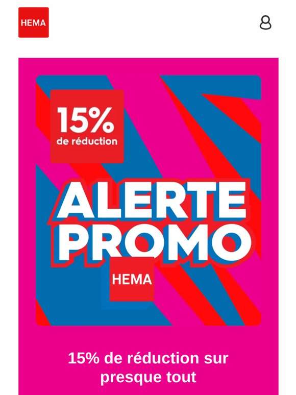 ⌛ DERNIER JOUR : 15% de réduction sur presque tout à partir de 20.- | exclu web