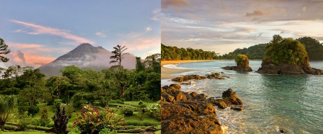 Volcan et All Inclusive aux plages du pacifique