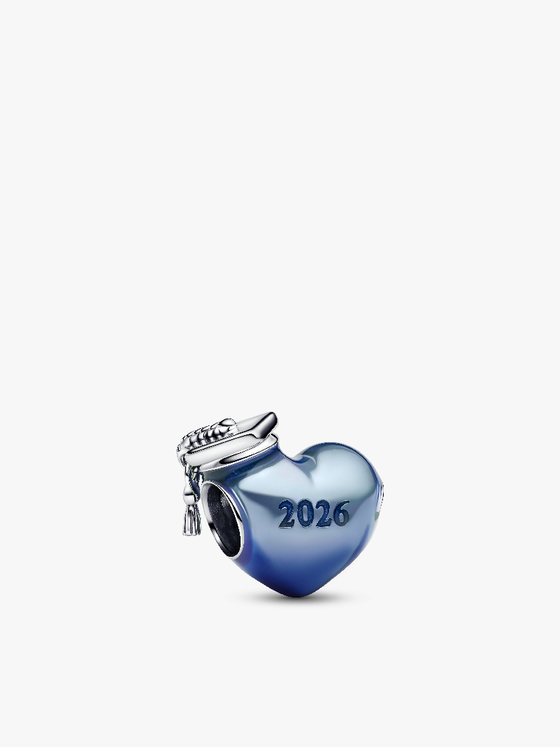 Graduation 2026 Blue Heart Charm