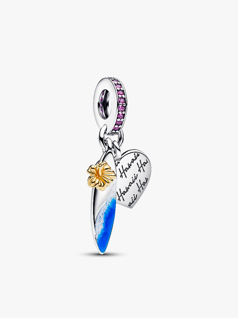 Surf Board Double Dangle Charm