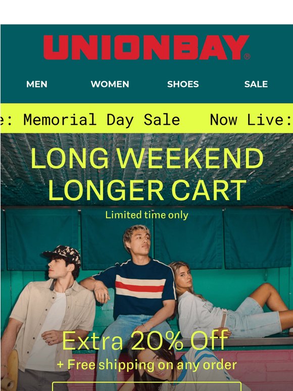 Extra 20% off + free shipping?! Say Less.