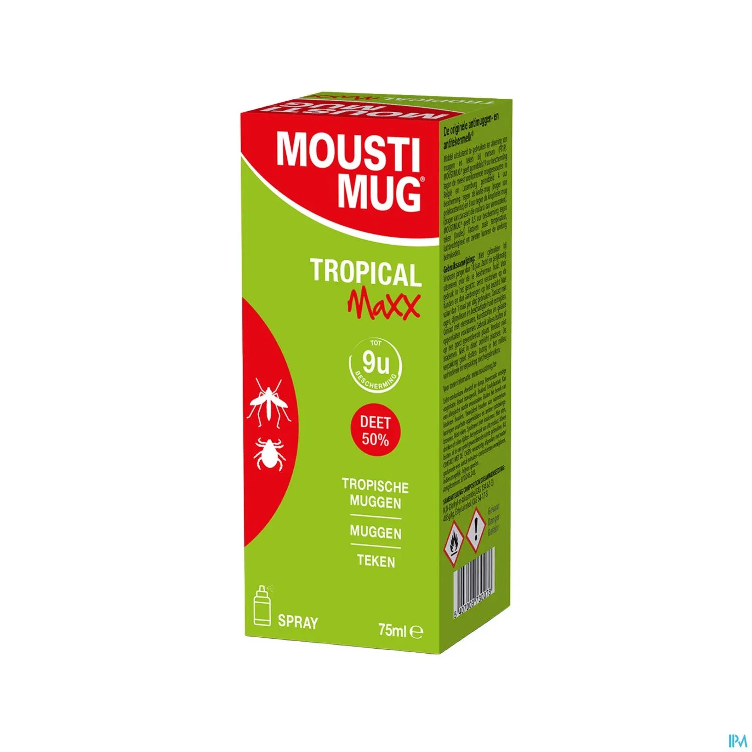 Image of Moustimug Tropical Maxx Spray 50% Deet 75ml