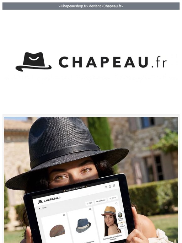 Chapeaushop.fr devient Chapeau.fr 👒 Nouveau look, nouveau nom, même service