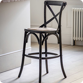 Theodore Barstool in Black - Set of 2