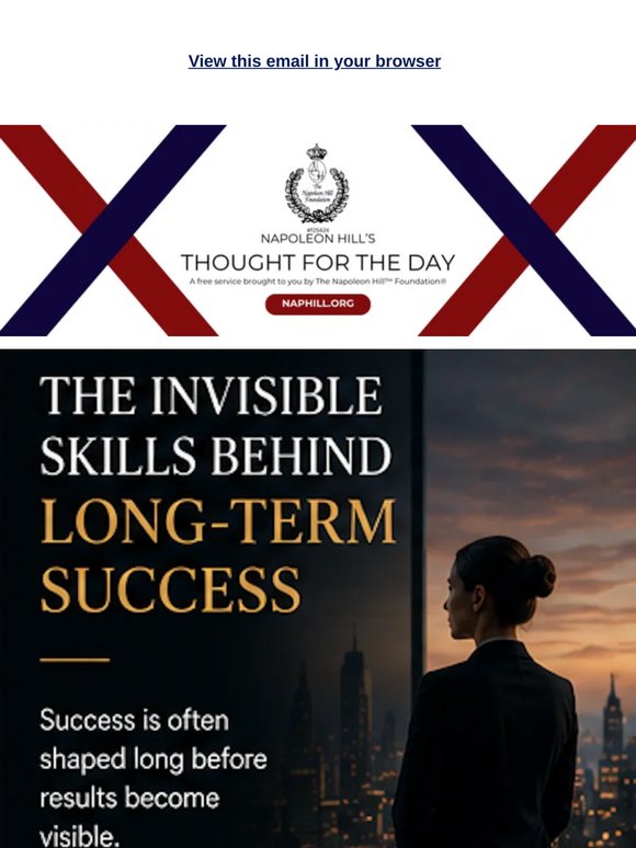 Napoleon Hill's Thought for the Day