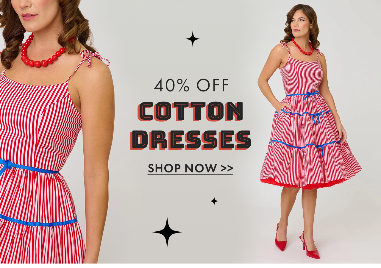 40% Off Cotton Dresses