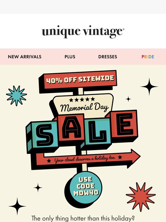 40% Off Sitewide Ends Tomorrow!