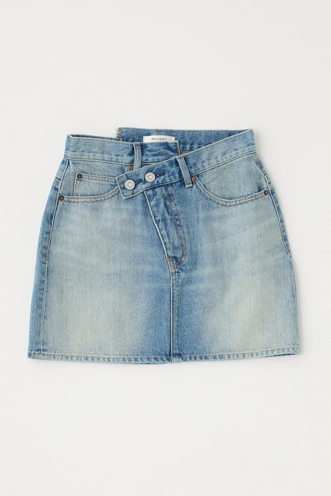CROSS WAIST MINI SKIRT