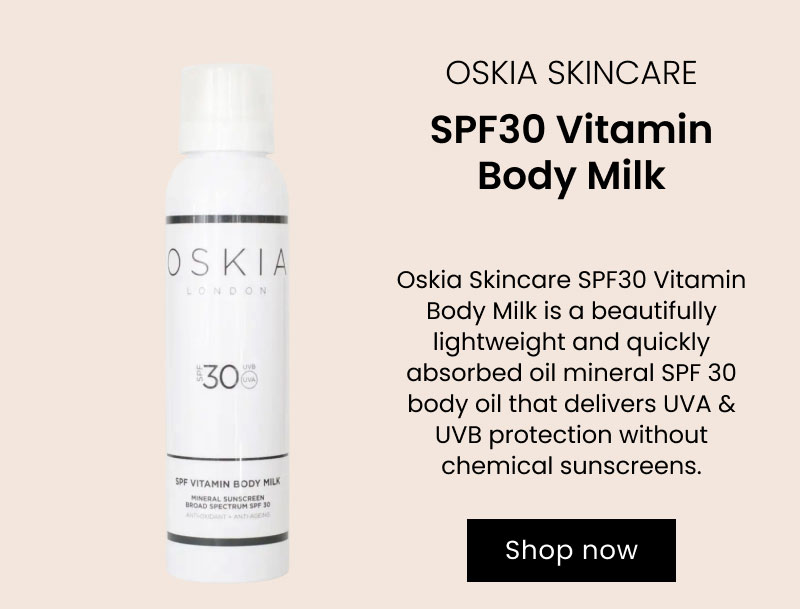 Oskia Skincare SPF30 Vitamin Body Milk 200ml