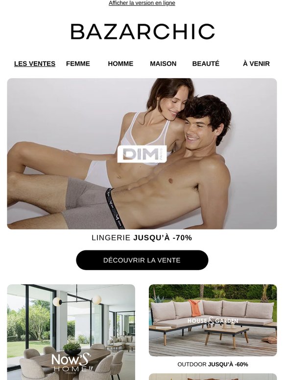 DIM, Made in Sens, Now's Home... Les nouvelles ventes vous attendent