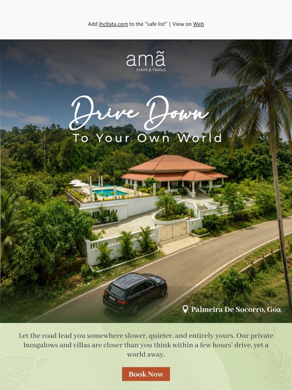 Your Next Travel is a Drive Away with amã Stays & Trails!