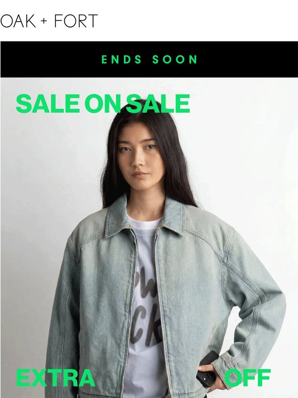 ENDS TOMORROW—SALE ON SALE