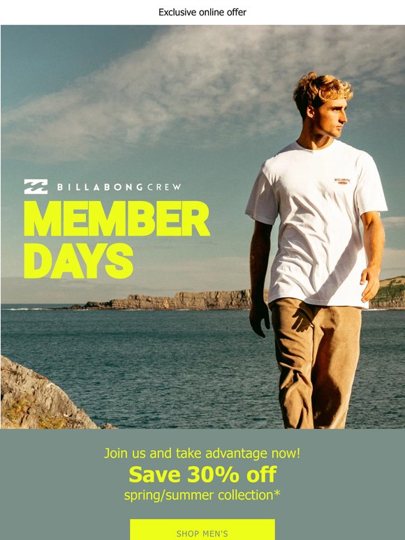30% off spring/summer collection