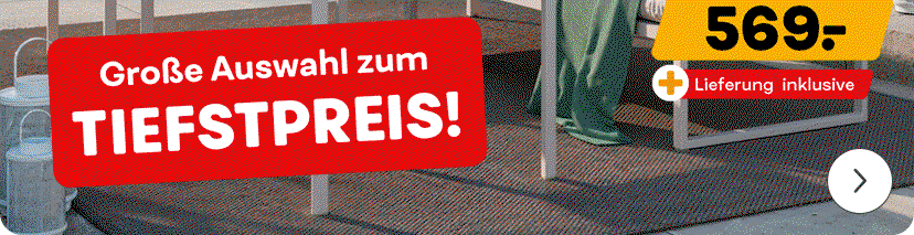 Aktionsgrafik mit Laura Wontorra vor einem sommerlichen Gartenhintergrund. Der Text lautet: Der Frühling zieht ein!. Enthalten sind zwei rote Gutscheinfelder: 40 € geschenkt auf Deko und mehr mit dem Gutscheincode DEKO40 sowie Bis zu 600 € geschenkt auf Möbel und mehr mit dem Gutscheincode TRENDS26.