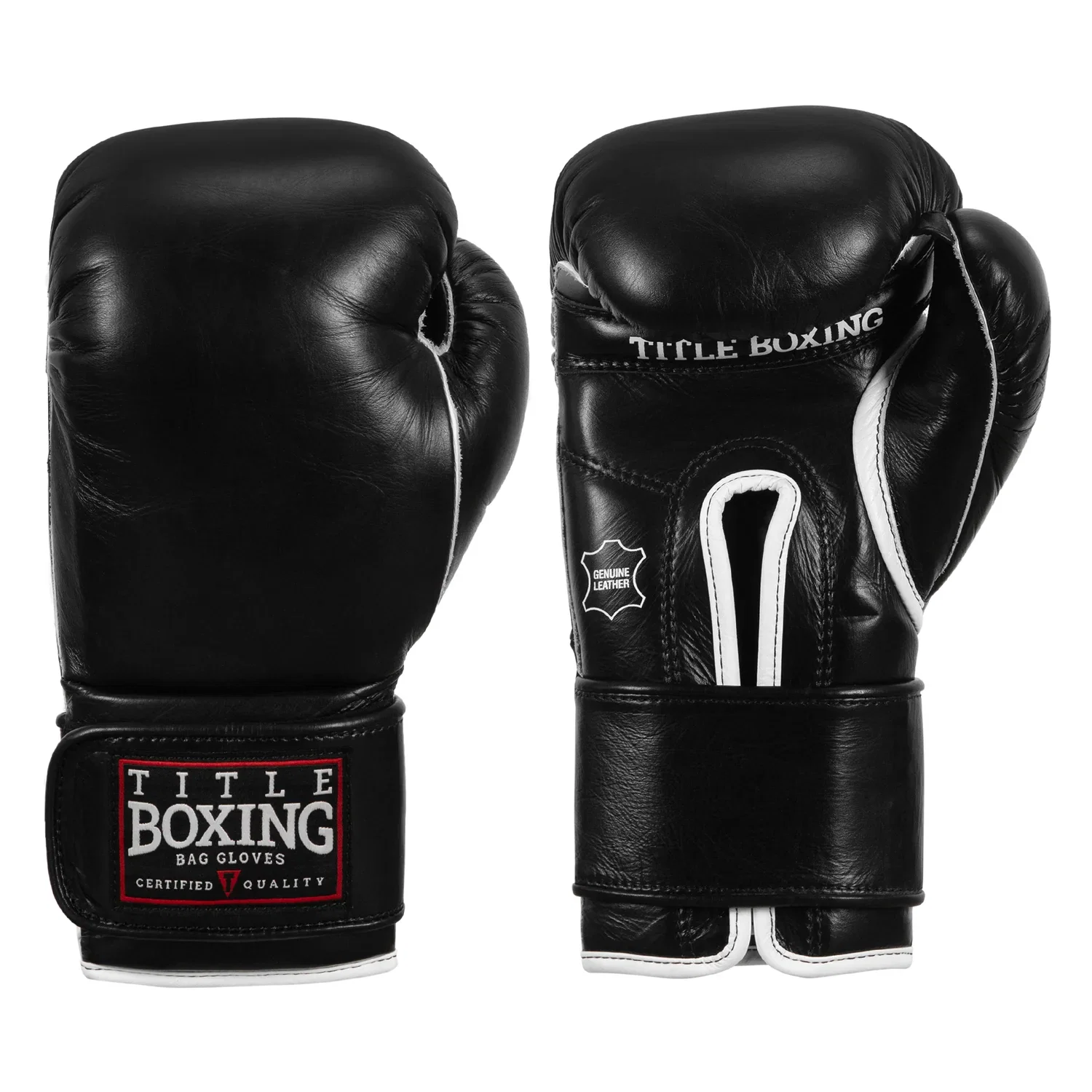 Image of TITLE BOXING OLD SCHOOL LEATHER BAG GLOVES 2.0