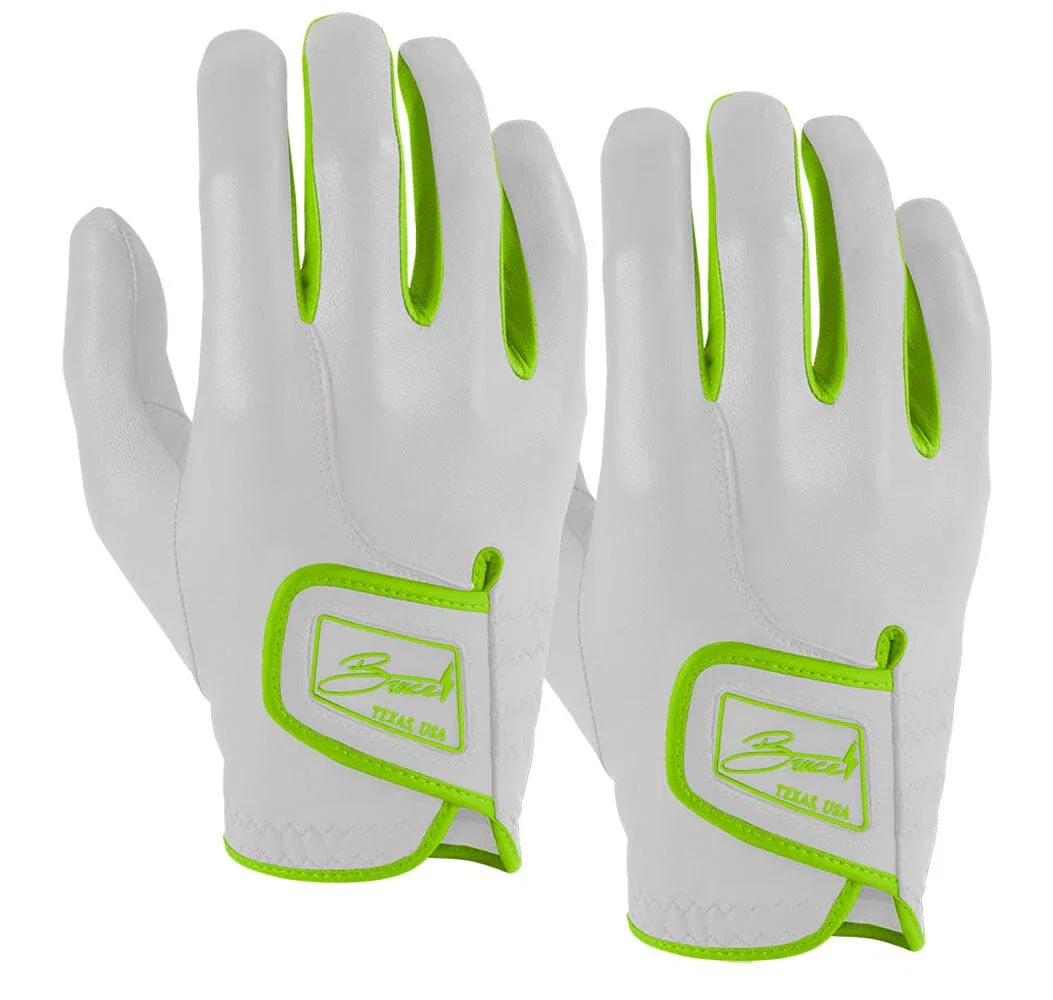 Jeff McNeil Signature Series Golf Gloves (On Right, 2-Pack) - Neon Green