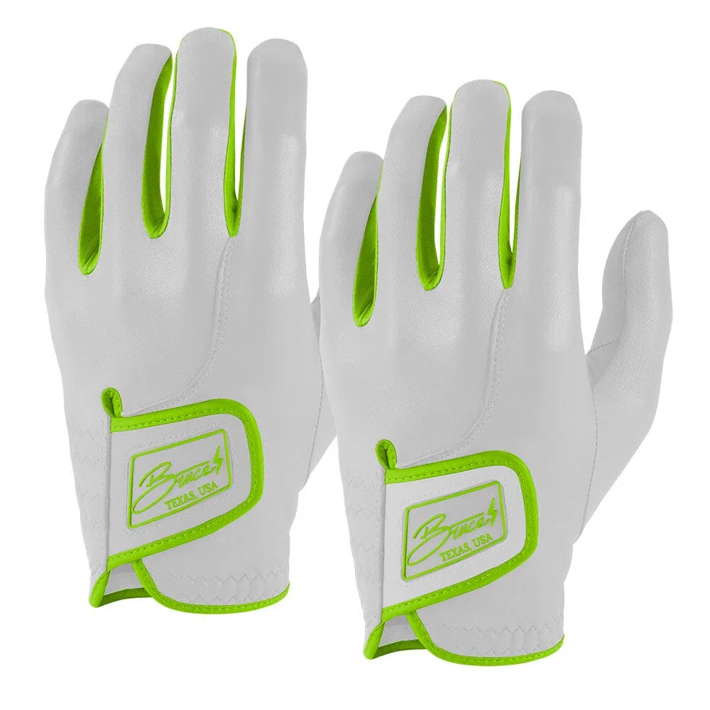 Jeff McNeil Signature Series Golf Gloves (On Left, 2-Pack) - Neon Green