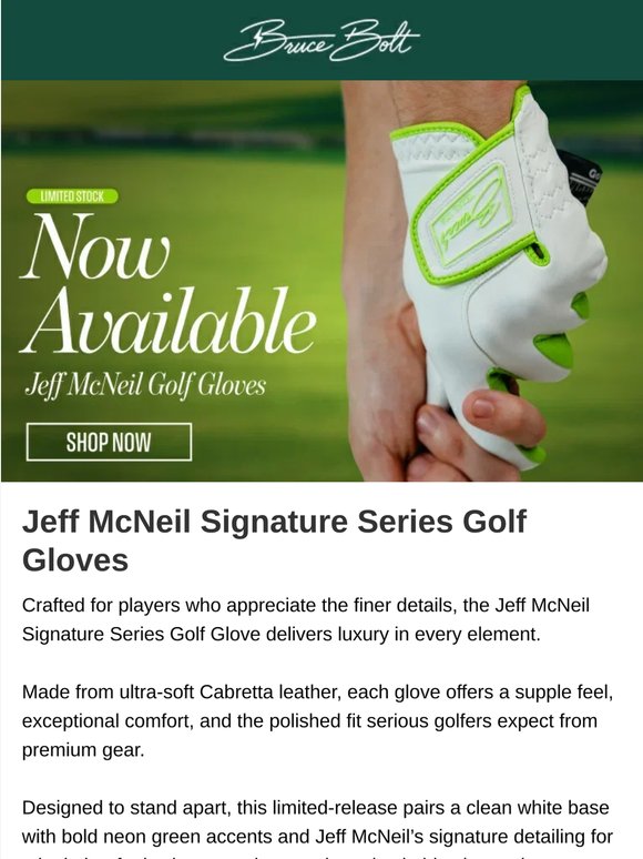 Now Available: Jeff McNeil Signature Series Golf Gloves