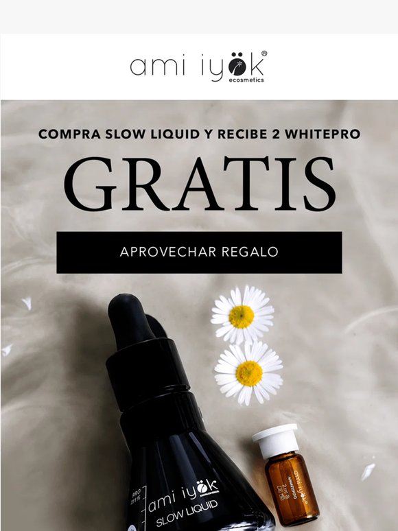 Lleva Slow Liquid y recibe 2 WhitePro GRATIS 🎁