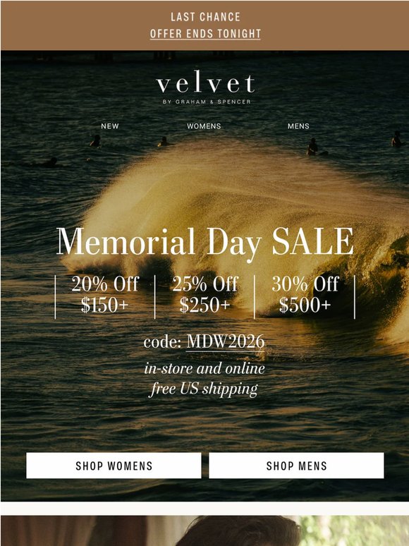 Final Day to Enjoy Up to 30% off!