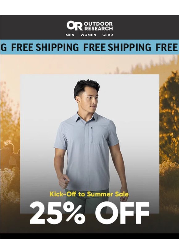 Last Chance for 25% Off Summer Gear + Free Shipping