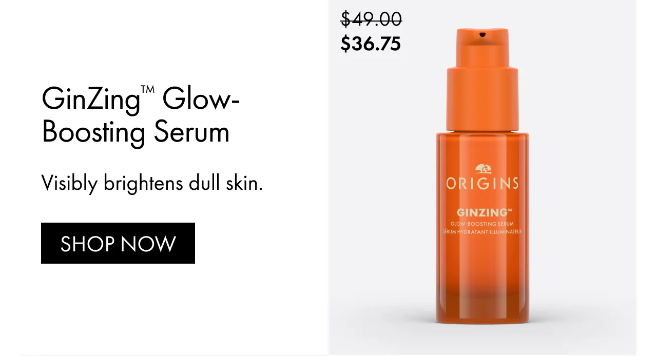 GinZing™ Glow-Boosting Serum | Visibly brightens dull skin. | SAVE NOW | $36.75