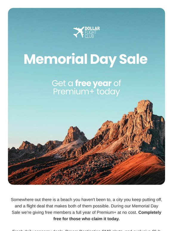 A free year of Premium+ is yours — where will you go first?