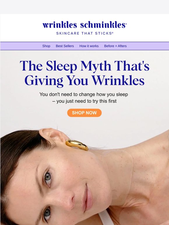 🚨 The biggest sleep wrinkle myth is officially busted