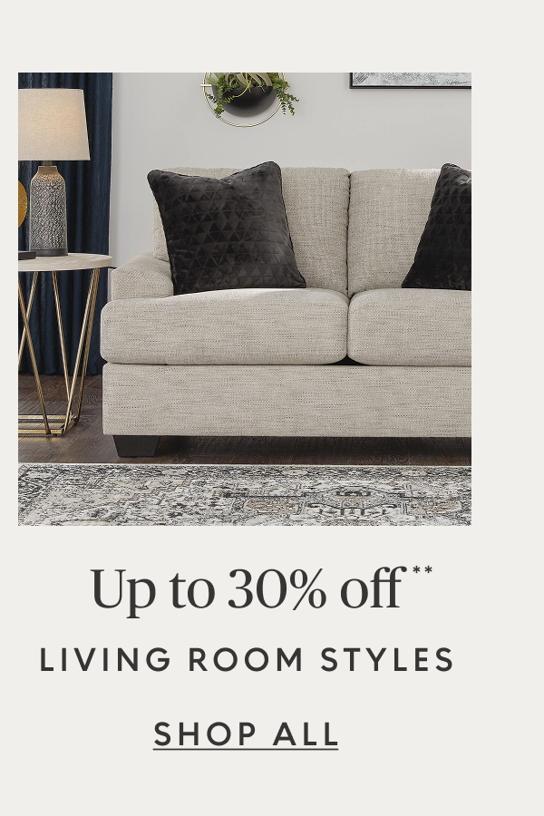 Living room up to 30% off