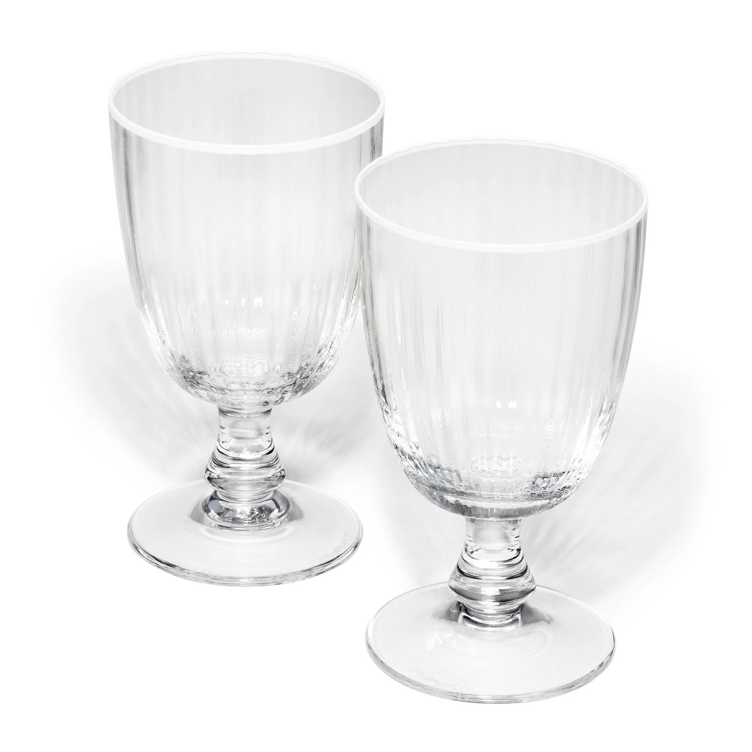 RIBBED STEM GLASSWARE
