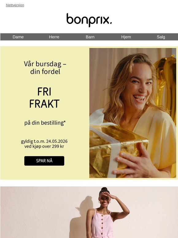 Shop nå – vi spanderer frakten 🎉