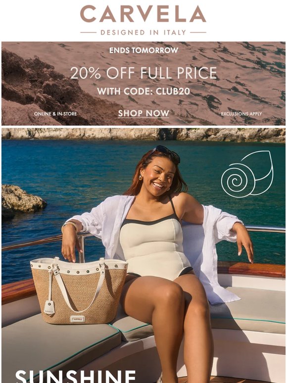 20% Off Ends Tomorrow