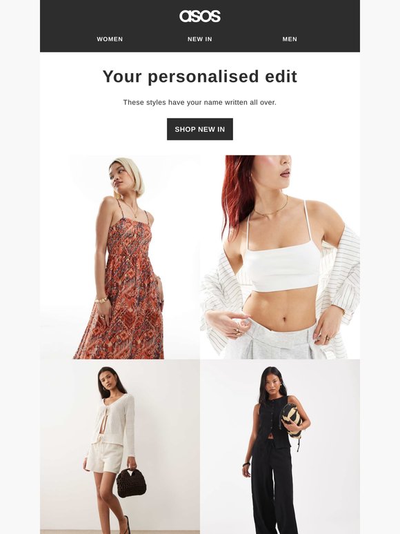 Your personalised edit