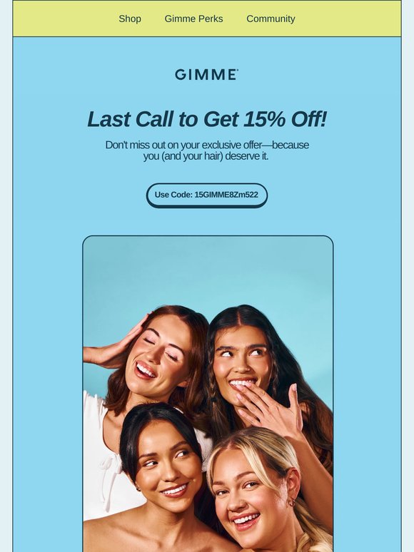 Don’t miss this—15% off just for you ✨