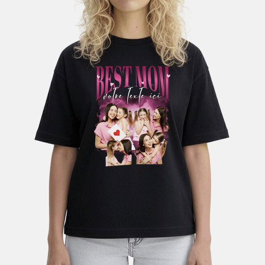 T-shirt femme boxy t-shirt oversize best mom 